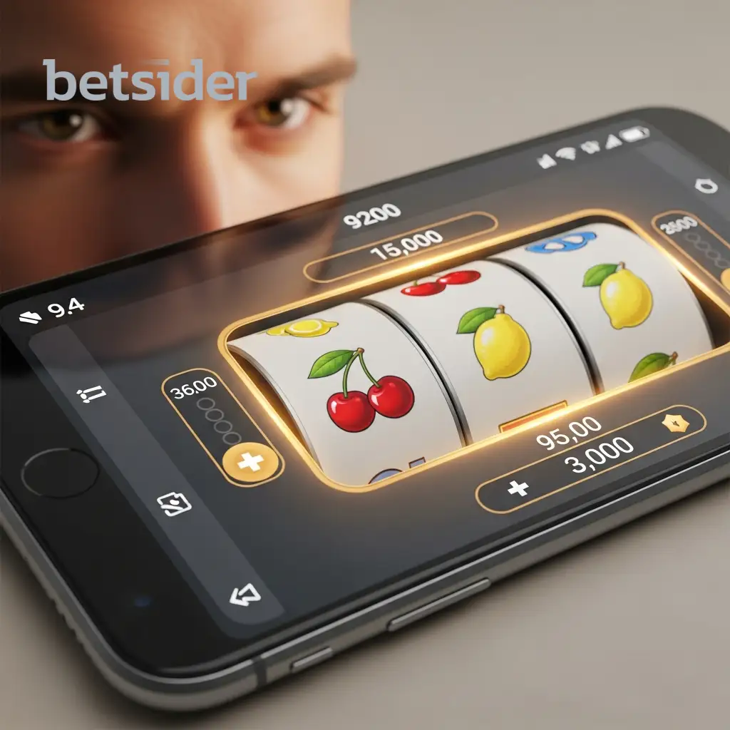 Armbanduhr neben Spielautomaten-Symbolen